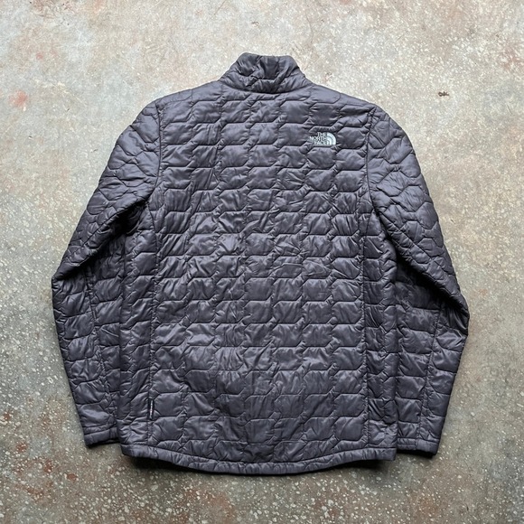 The North Face Boys Thermoball Full Zip Quilted Puffer Jacket Grey L NF0A3CPZ - Picture 4 of 10